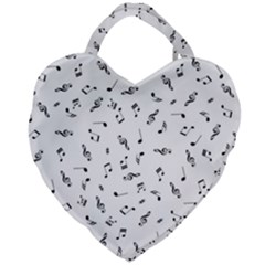 Music Tones Light Giant Heart Shaped Tote