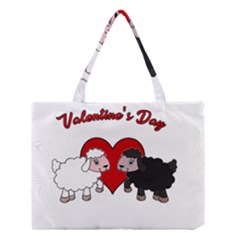 Valentines Day - Sheep  Medium Tote Bag by Valentinaart