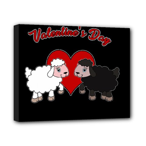 Valentines Day - Sheep  Canvas 10  X 8  by Valentinaart