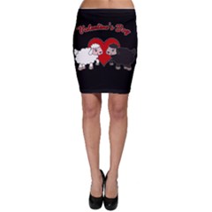 Valentines Day - Sheep  Bodycon Skirt by Valentinaart