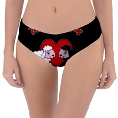 Valentines Day - Sheep  Reversible Classic Bikini Bottoms by Valentinaart