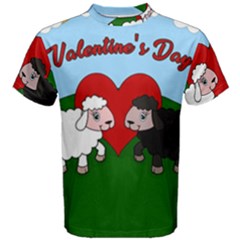 Valentines Day - Sheep  Men s Cotton Tee by Valentinaart