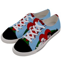 Valentines Day - Sheep  Women s Low Top Canvas Sneakers by Valentinaart