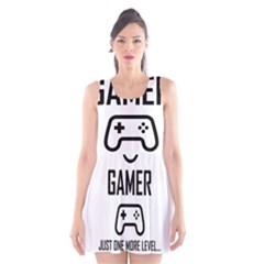 Gamer Scoop Neck Skater Dress by Valentinaart