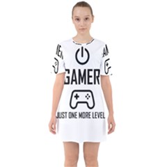 Gamer Sixties Short Sleeve Mini Dress by Valentinaart