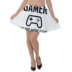 Gamer Velvet Skater Skirt by Valentinaart