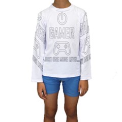 Gamer Kids  Long Sleeve Swimwear by Valentinaart