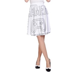 Gamer A-line Skirt by Valentinaart