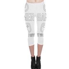 Gamer Capri Leggings  by Valentinaart