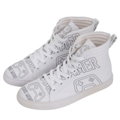 Gamer Men s Hi-top Skate Sneakers by Valentinaart