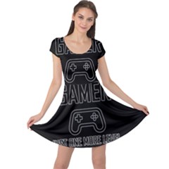 Gamer Cap Sleeve Dress by Valentinaart