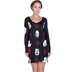 Communist Leaders Long Sleeve Nightdress by Valentinaart