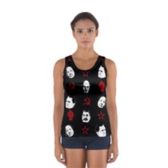 Communist Leaders Sport Tank Top  by Valentinaart