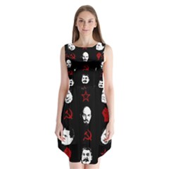 Communist Leaders Sleeveless Chiffon Dress   by Valentinaart