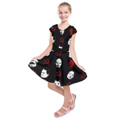 Communist Leaders Kids  Short Sleeve Dress by Valentinaart