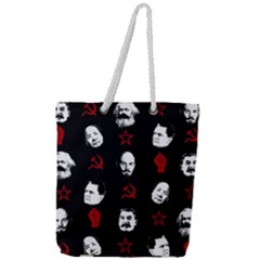 Communist Leaders Full Print Rope Handle Tote (large) by Valentinaart