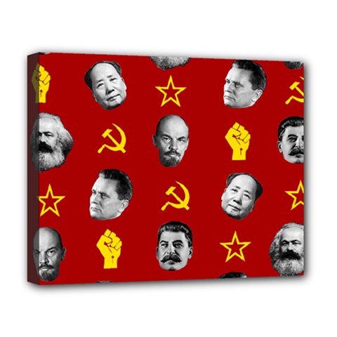 Communist Leaders Deluxe Canvas 20  X 16   by Valentinaart