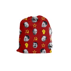 Communist Leaders Drawstring Pouches (medium)  by Valentinaart