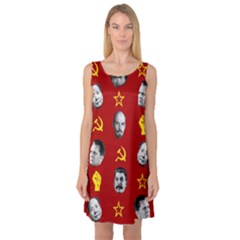 Communist Leaders Sleeveless Satin Nightdress by Valentinaart