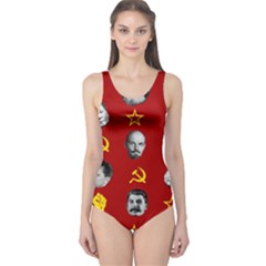 Communist Leaders One Piece Swimsuit by Valentinaart