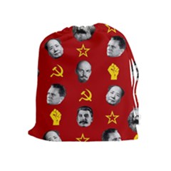 Communist Leaders Drawstring Pouches (extra Large) by Valentinaart