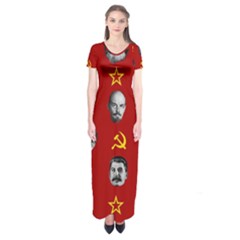 Communist Leaders Short Sleeve Maxi Dress by Valentinaart