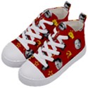 Communist Leaders Kid s Mid-Top Canvas Sneakers View2