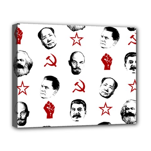 Communist Leaders Deluxe Canvas 20  X 16   by Valentinaart