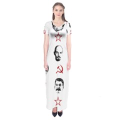 Communist Leaders Short Sleeve Maxi Dress by Valentinaart