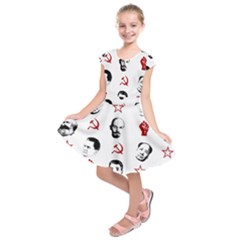 Communist Leaders Kids  Short Sleeve Dress by Valentinaart