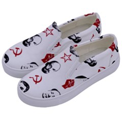 Communist Leaders Kids  Canvas Slip Ons by Valentinaart