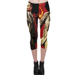 Lenin  Capri Leggings  by Valentinaart