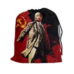 Lenin  Drawstring Pouches (xxl) by Valentinaart