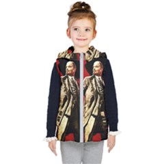 Lenin  Kid s Puffer Vest by Valentinaart