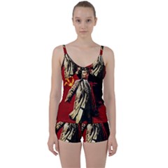 Lenin  Tie Front Two Piece Tankini by Valentinaart