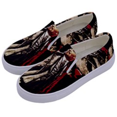 Lenin  Kids  Canvas Slip Ons by Valentinaart