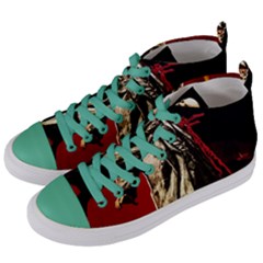 Lenin  Women s Mid-top Canvas Sneakers by Valentinaart