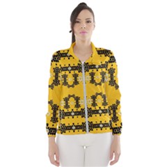 Ornate Circulate Is Festive In Flower Decorative Wind Breaker (women) by pepitasart