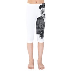 Rorschach Panda Kids  Capri Leggings  by jumpercat