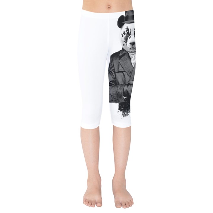 Rorschach Panda Kids  Capri Leggings 