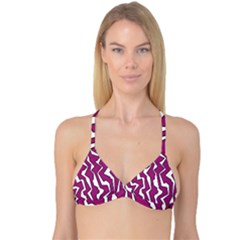 Electric Pink Polynoise Reversible Tri Bikini Top by jumpercat