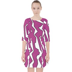 Electric Pink Polynoise Pocket Dress by jumpercat