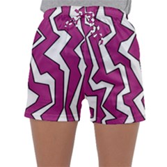 Electric Pink Polynoise Sleepwear Shorts by jumpercat