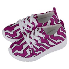 Electric Pink Polynoise Kids  Lightweight Sports Shoes