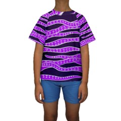 Purple Tentacles Kids  Short Sleeve Swimwear by jumpercat