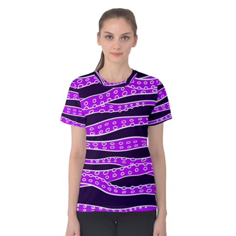 Purple Tentacles Women s Cotton Tee by jumpercat