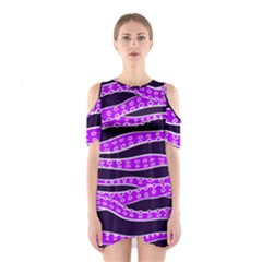 Purple Tentacles Shoulder Cutout One Piece by jumpercat