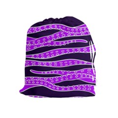 Purple Tentacles Drawstring Pouches (extra Large) by jumpercat