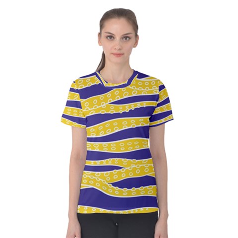 Yellow Tentacles Women s Cotton Tee by jumpercat