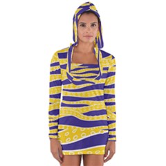 Yellow Tentacles Long Sleeve Hooded T-shirt by jumpercat